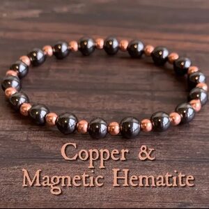 💎4/$20💎Copper & Magnetic Hematite Bracelet
